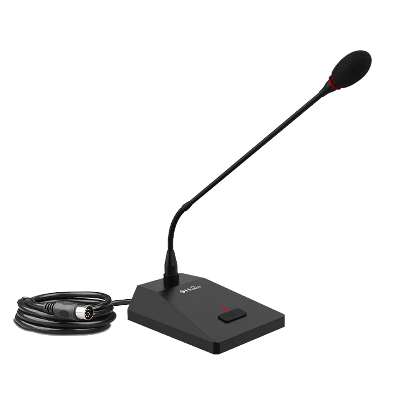 Professional digital wired conference microphone system desktop cable chairman unit mic