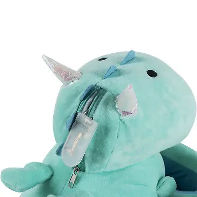 Wholesale Green Smoko Dragon LED Light up Slippers Plush For Kids Girls Women