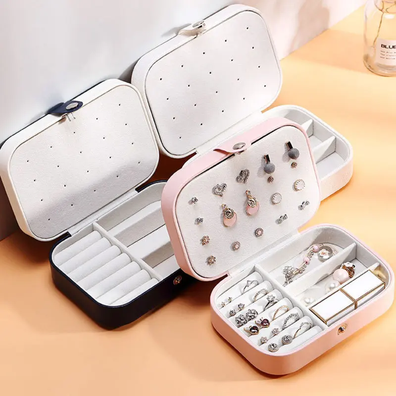 Jewelry Box Organizer Display Storage Case Gift Jewelry Box Travel Portable Storage Case for Earring Necklace Bracelet Ring Gift
