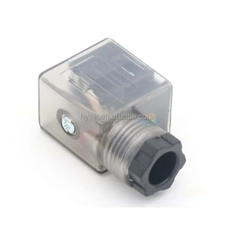 DIN 43650 Form A Form B Form C Solenoid Connector Plug LED Light 24VDC surge protection waterproof connector