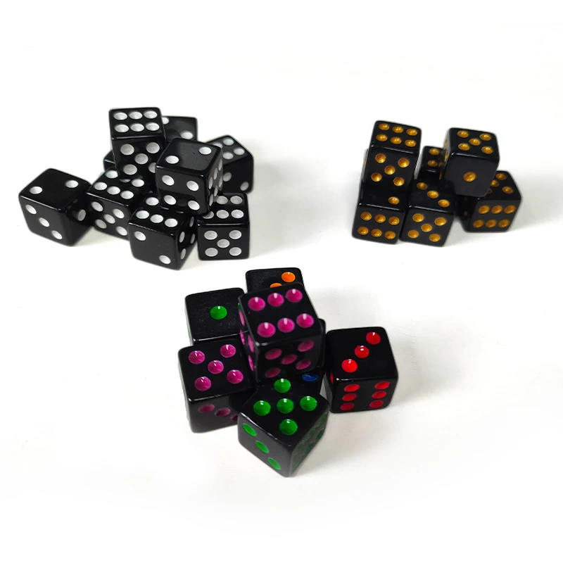 Настольная игра ИНДИВИДУАЛЬНАЯ ЧАСТНАЯ ролевая Dnd 6 лиц круглая Питьевая пикантная для взрослых Любовь Акриловые 6-сторонние цветные черные кости 16 мм