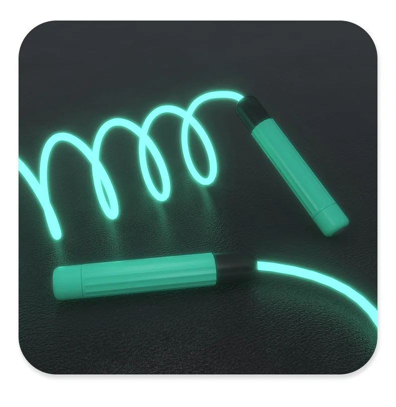 Luminous Skipping Rope Adult Fitness Special Fluorescent Luminous Skipping Rope Luminous Adjustable Glare Sports Skipping Rope