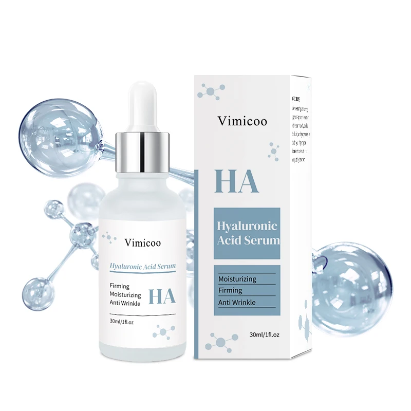 Hot Sale Private Label Natural Organic Whitening Moisturizing Facial Skin Care Serum Anti age HA Hyaluronic Acid Face Serum