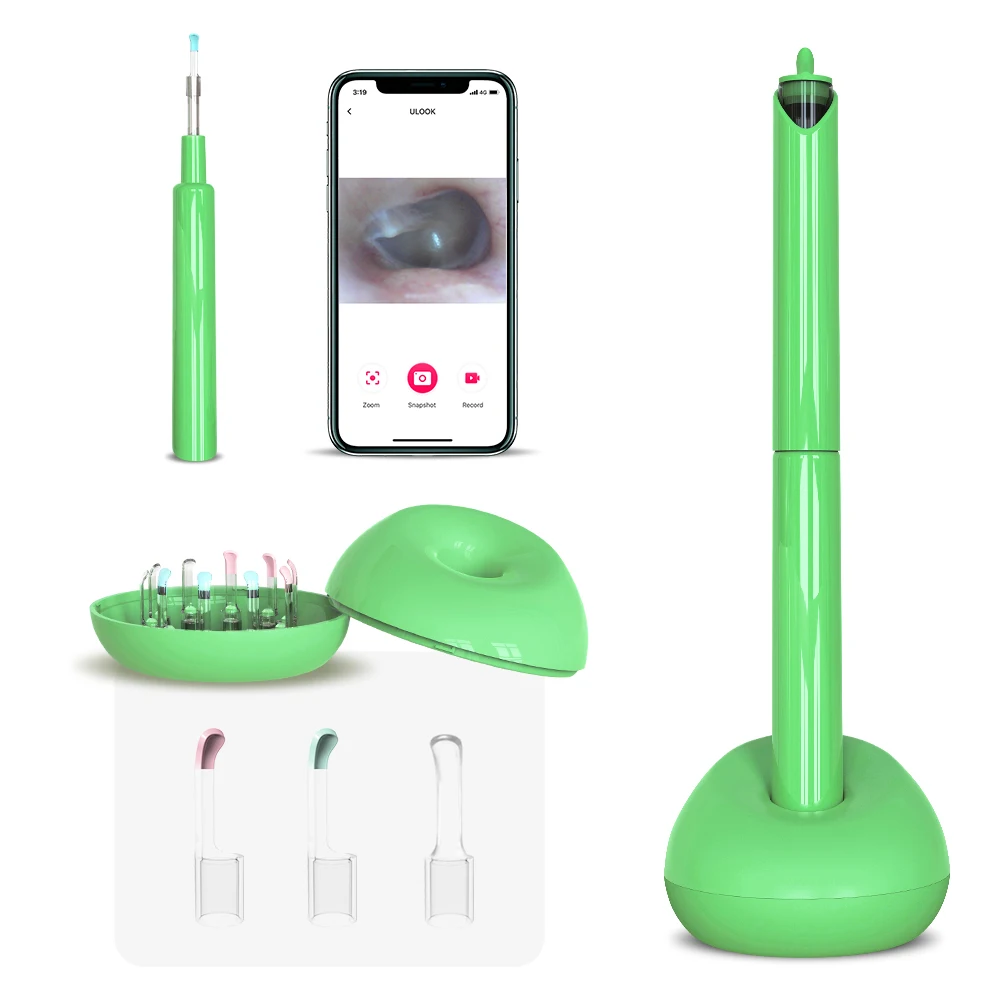 Reliable And Cheap Cleaning Care Ear Spoon Electric Ear Cleaner Wax 500w HD Visible Ear Clean Set