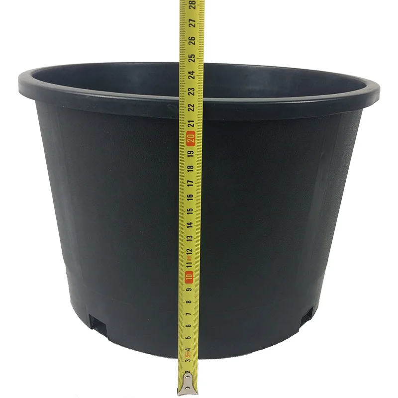 Best price wholesale multi size 5 gallon black nursery pot tree pot