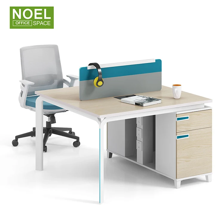 Modern Office Staff Table Workstation for 2/4/6/8 Person E1MFC High Standard Modular Office Furniture