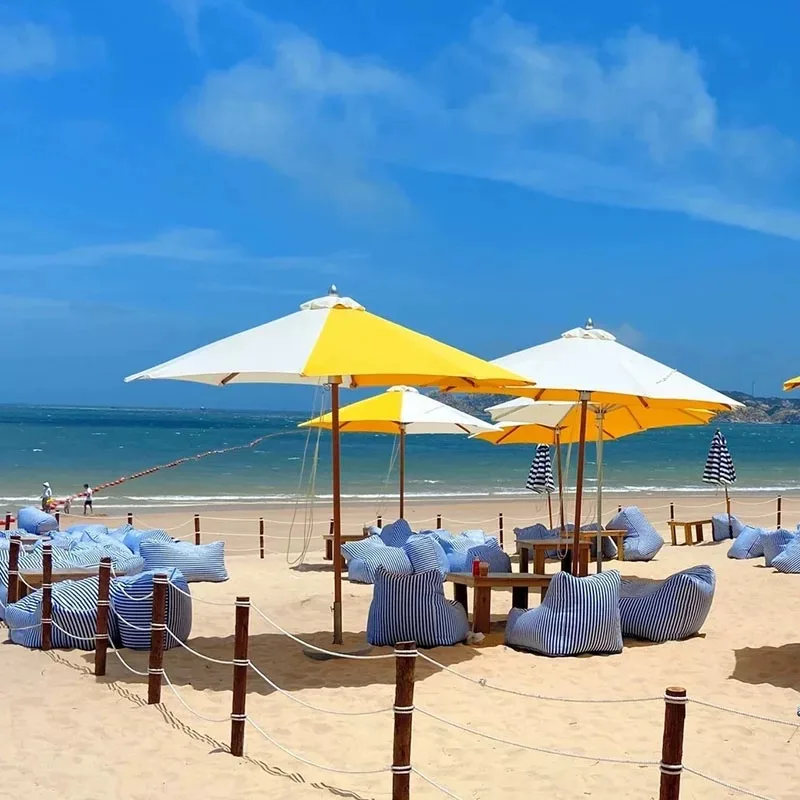 Waterproof Durable Outdoor Bean Bag Lounger Chair Luxury Anti-UV Oxford Fabric Beanbag Sun Lounge For Sandbeach