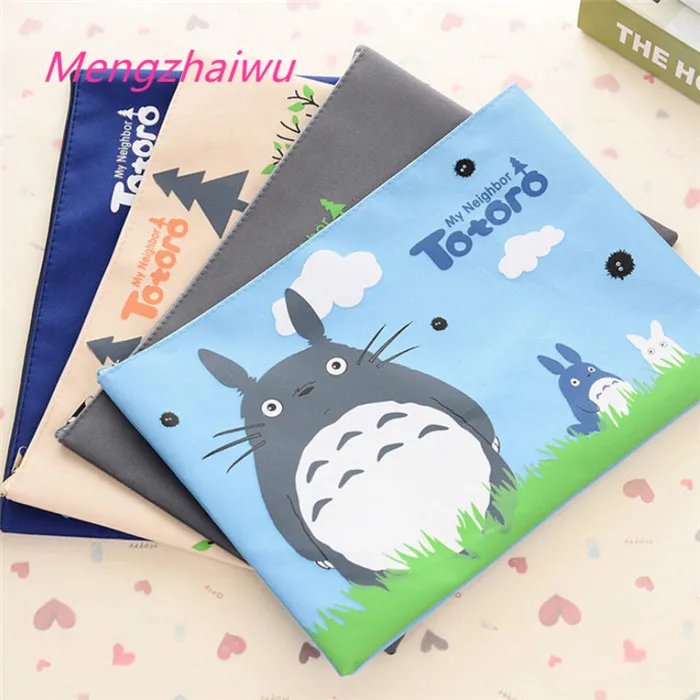 no stock Luxury stationery wholesale school supplies cartoon cute A4 documents security bags kids hanging zipper file folder bag
