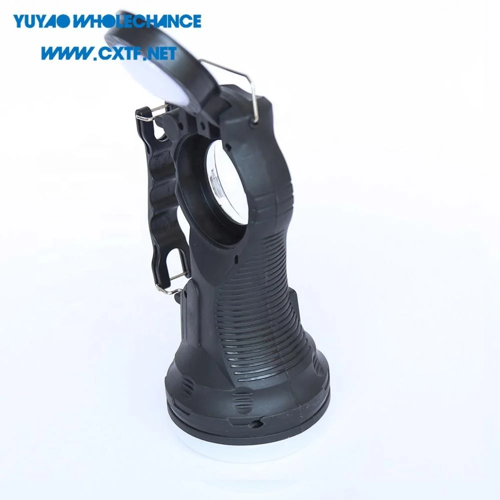 Rotatable COB Book Light Solar Rechargeable 1w LED Flashlight USB power output