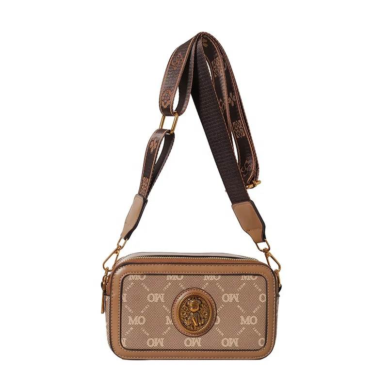 Wholesale Fashion Western Women Crossbody Bag New Printed Camera Messenger Bag Purse Leather Camera Bag