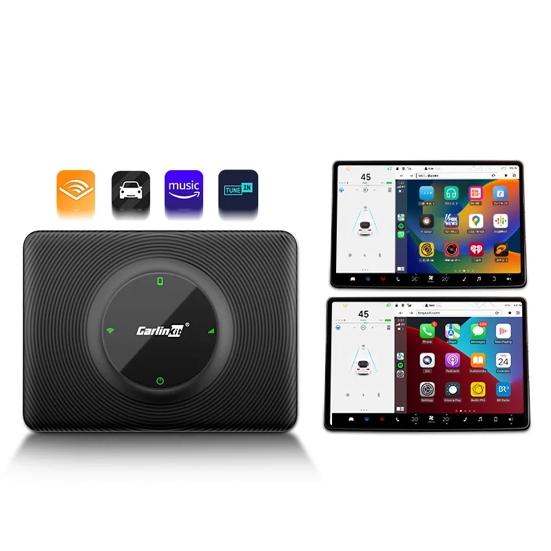 Carlinkit Original Car Screen Play Android Auto Wireless Adapter Usb Dongle 5G Ai Box For Tesla Model 3 X Y S Siri Voice