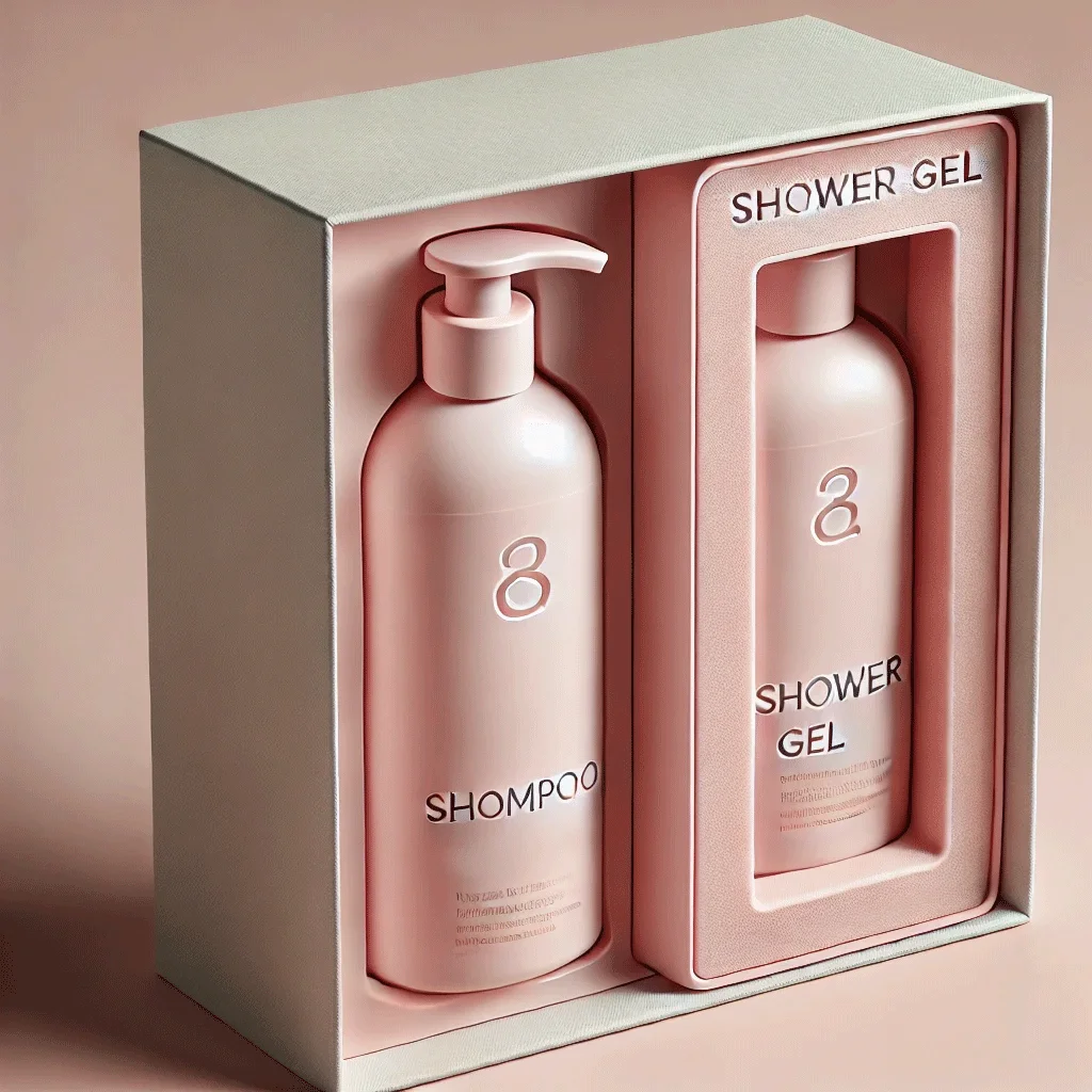 recyclable boite cadeau craft emballage boutique rigid cardboard hair conditioner shampoo packaging paper box with eva insert