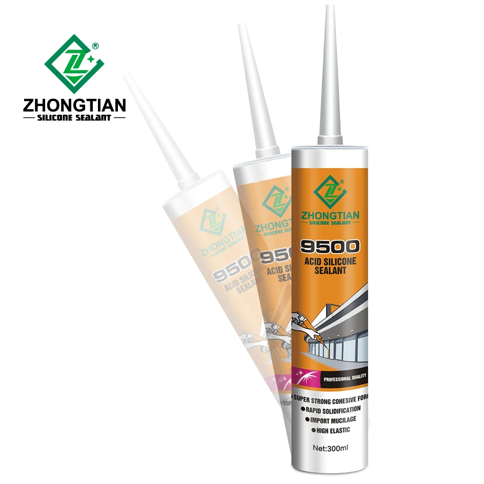 Wholesale Excellent Resistance Acetic Silicone Sealant For Glass Flooring Tiles Adhesive