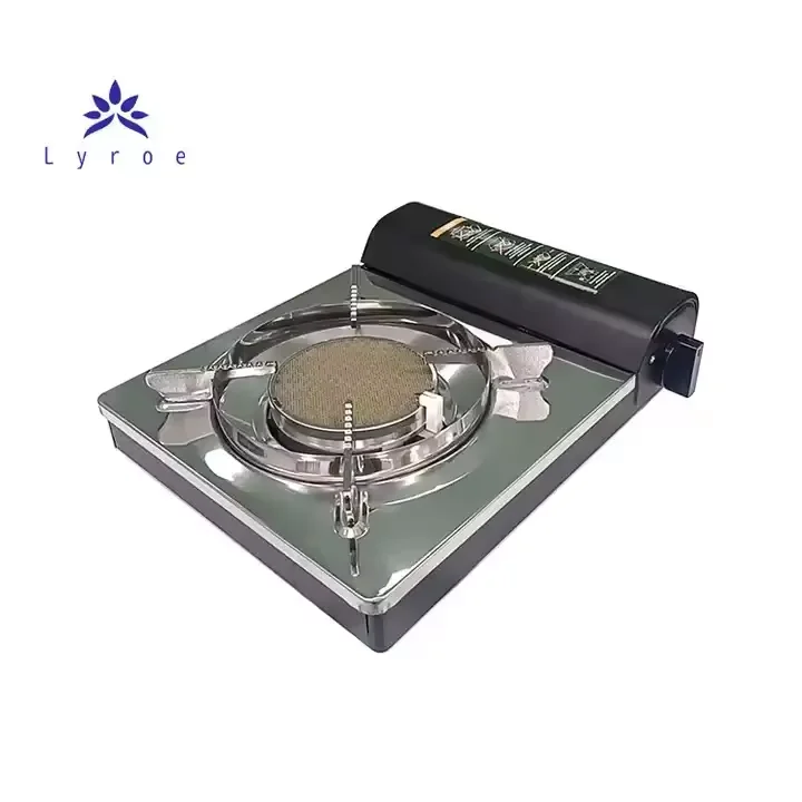 Lyroe Manufacturer Direct Square Outdoor Portable Small Burner Single Portable Gas Stove