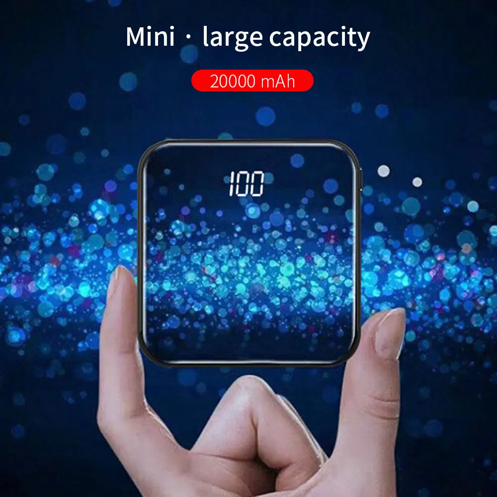 Products That Best Selling Mini Power Bank 10000mah Flashlight LED Powerbank 20000mah Phone Chargers Bulk Mirror Power Bank Mini