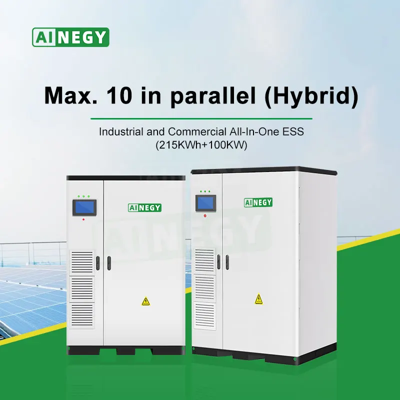 Продукты AINEGY 215KWh + 100KW LiFePO4 все в одном инвертор и литиевая батарея для коммерческого промышленного хранения энергии