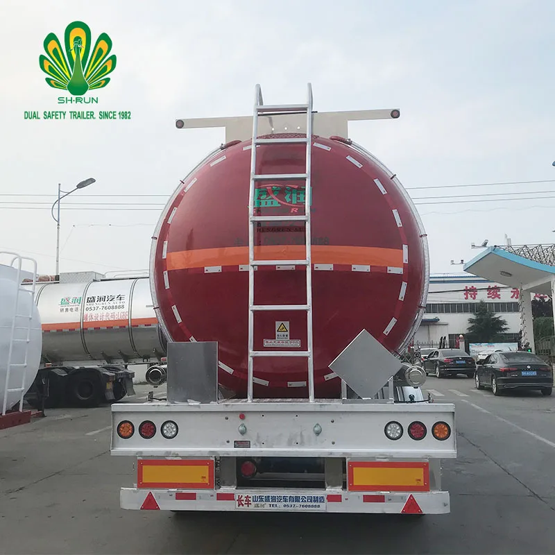 3 Axles Super Large Cubic 60 Cubic Normal Temperature Liquid Transport Tanker Petrol Diesel Fuel Oil Trailer