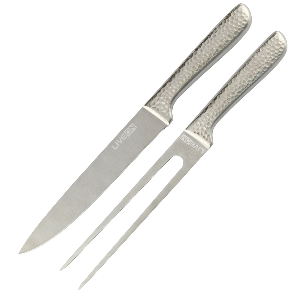 paring vegetable thai stainless steel carving kitchen fruit knife and fork set
