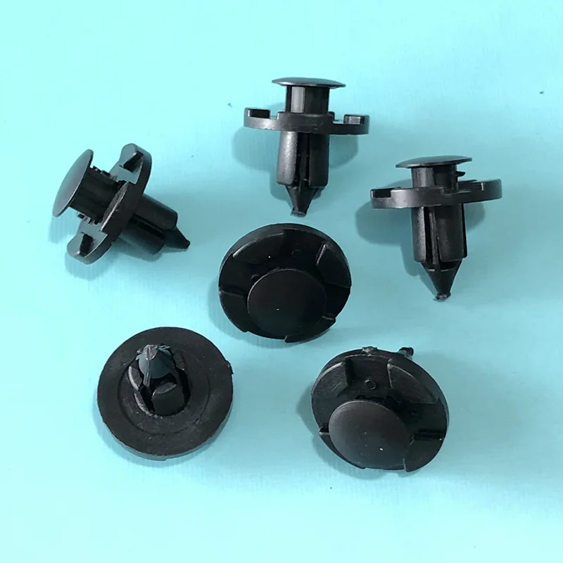 50X Plastic Rivet Trim Clips for Bumpers Splashguards Wheelarch Liner Car Fastener Clip Auto Bumper Fender Clips For Mitsubishi