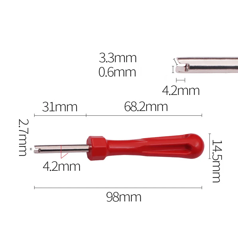 Tire Valve Core Removal Tools Wrench Plastic Handle Wrench Core Repair Hand Tool for Car Bike Bicycle Motorcycle