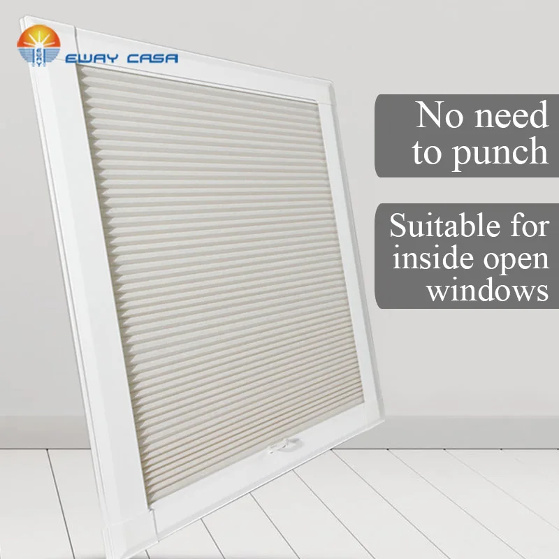 Interior honeycomb window blinds no need to punch  roof blinds honeycomb shades with frame for bedroom HCB_DQ_FF