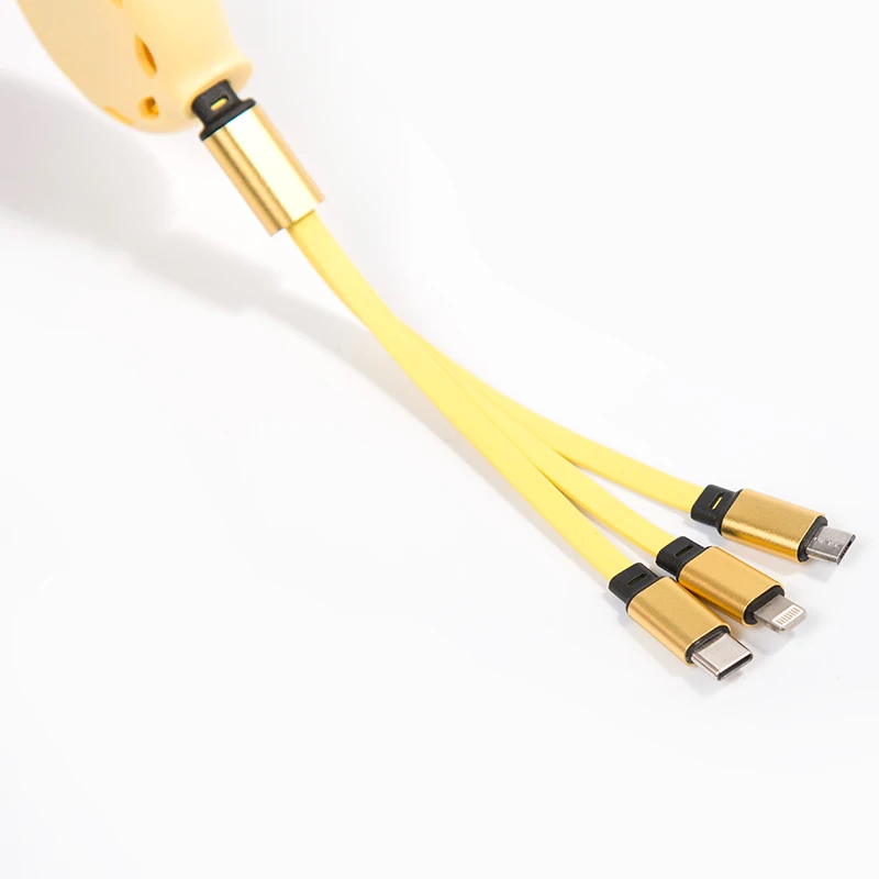 2021 Factory wholesale data cable all 3 type Multi-purpose data cable typec USB to TYPE C 3 in 1 fast charging cable