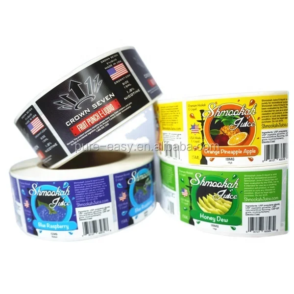 Custom high quality PP PET engine oil label sticker