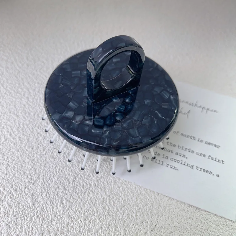 New Styles Marble Colors Acetate Acid Ring Holder Air Cushion Comb Massage Comb Hair Accessories