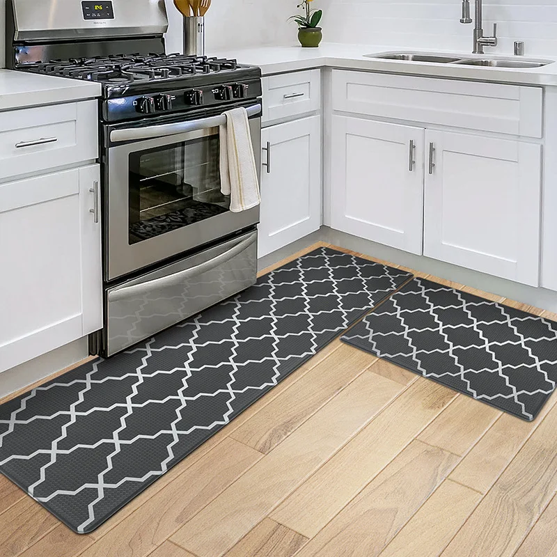 Top selling 2 Cushioned Kitchen Floor Mats Waterproof & Non-Slip Anti Fatigue Kitchen Mat Set