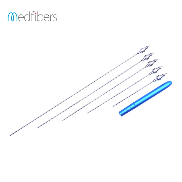 
Bare Fiber Handpiece Include 5 Pieces Cannula For Laser Lipolysis Liposuction Treatments Suitable 200~600um Fiber 