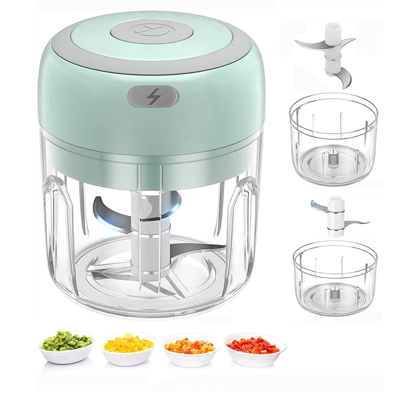 100/250 мл мини USB Беспроводная электрическая чеснокодавка прочная пресс-Измельчитель овощи Чили Мясорубка измельчитель пищи Кухонные инструменты