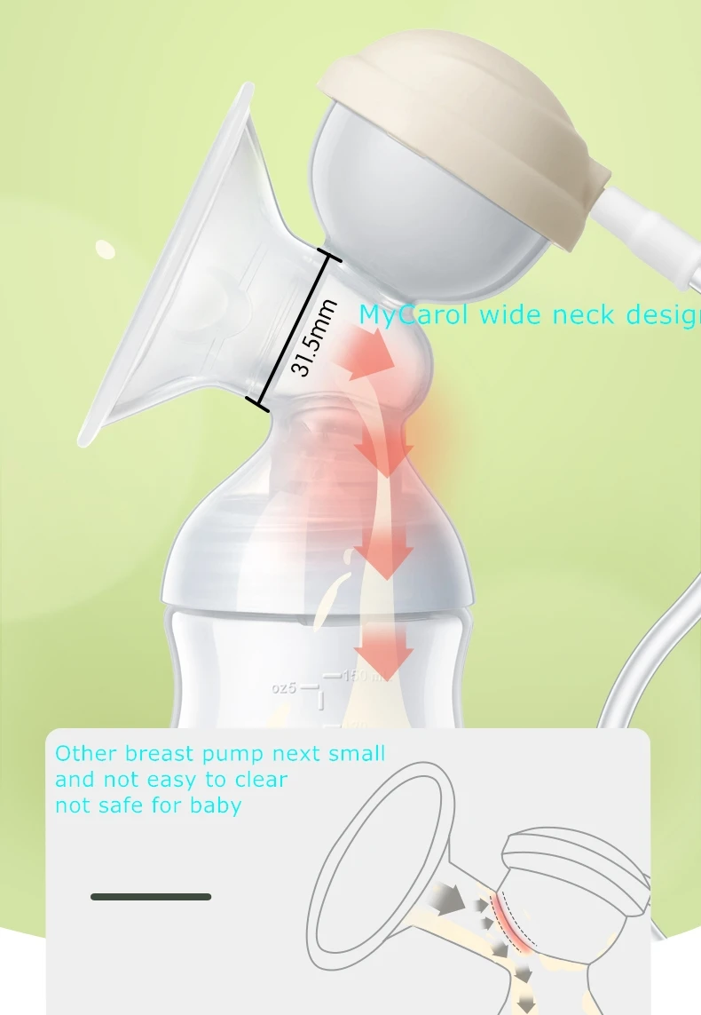 Amazon Top Selling Multi Function Baby Breast Pump OEM Silicone Electric Breast Pump Rechargeable Breastfeeding Milk Breast Pump