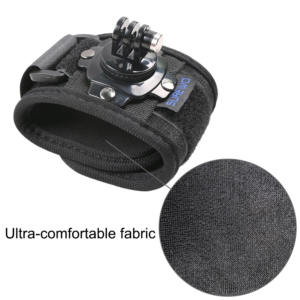 SUREWO 360 Degree Rotary for GoPro Accessory  Compatible with GoPro Hero 8/7/6/5 Black Silver 4 DJI Osmo Action and More