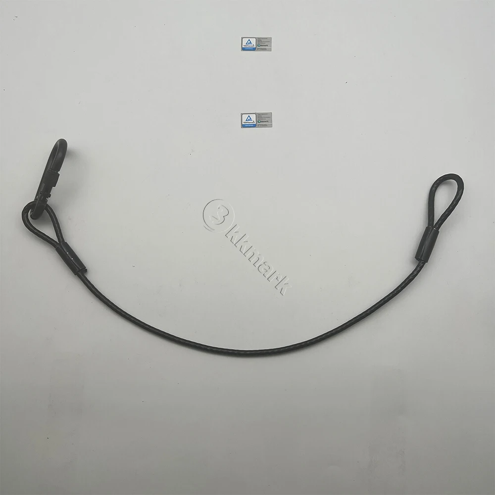 Factory Custom length Steel Cable Suspension Thimble Eye Steel Wire Rope Slings (NO PVC cover) black safety cables wires