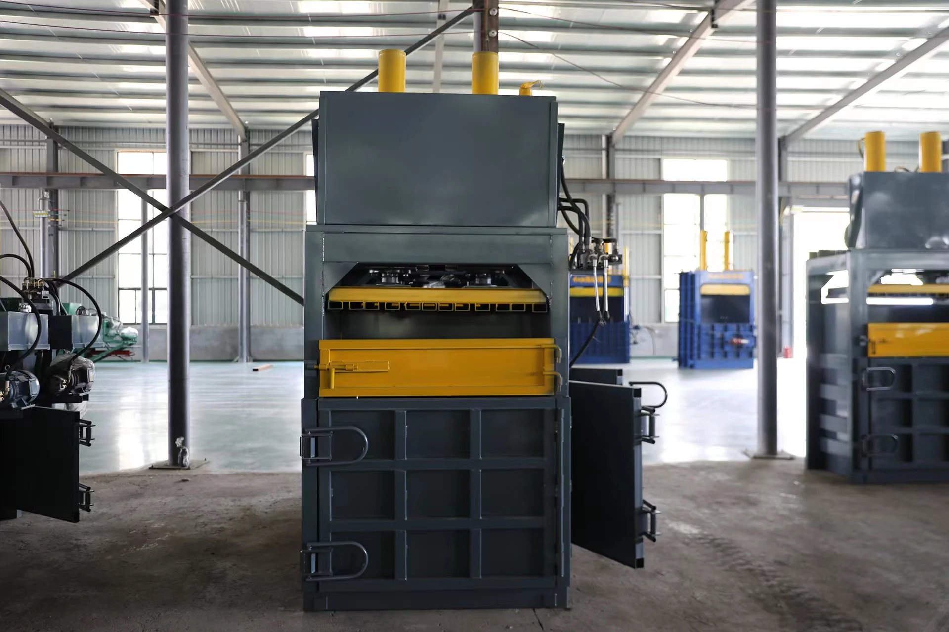 High Efficient Vertical Hydraulic Scrap Aluminum Alloy Baler Metal Press Baling Machine
