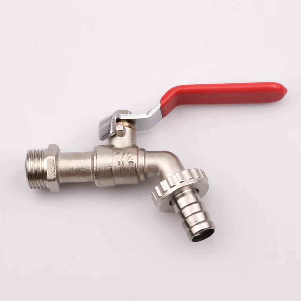 Латунный кран OUKE с никелевым покрытием, латунный водопроводный кран с длинной ручкой для стиральной машины