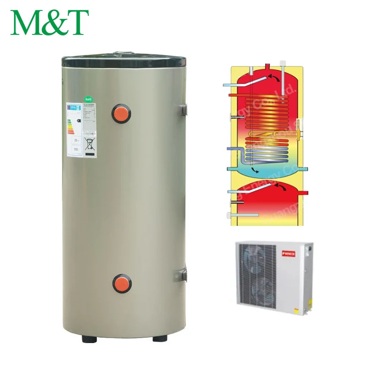 2 in 1 Domestic water floor heating tepelnych cerpadlech a heat pump water tank 6kw tankless water heater 100-1000L