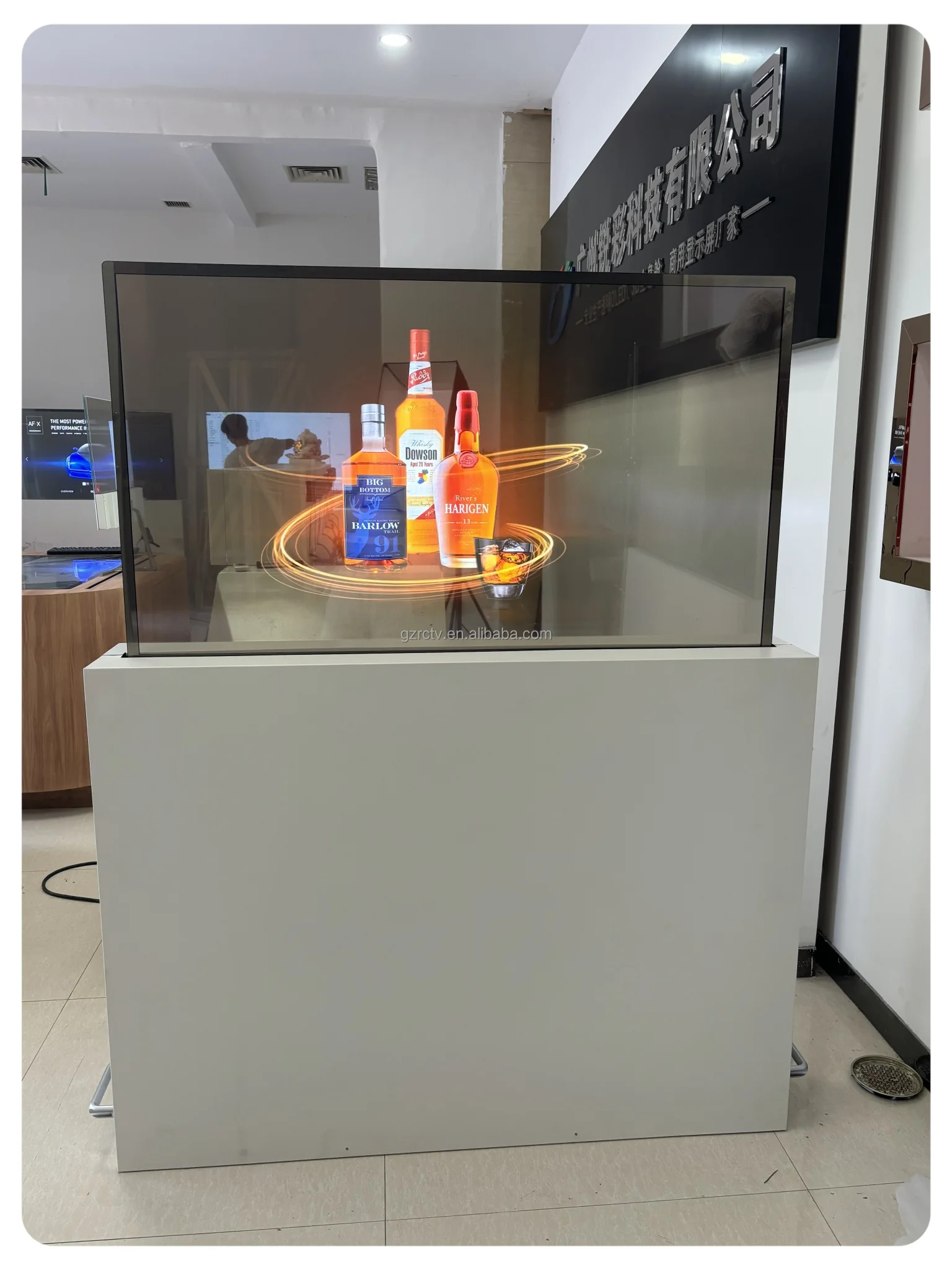 Фабрика OEM Крытый 55 дюймов цифровой Signage сенсорный экран ooled прозрачный для рекламы