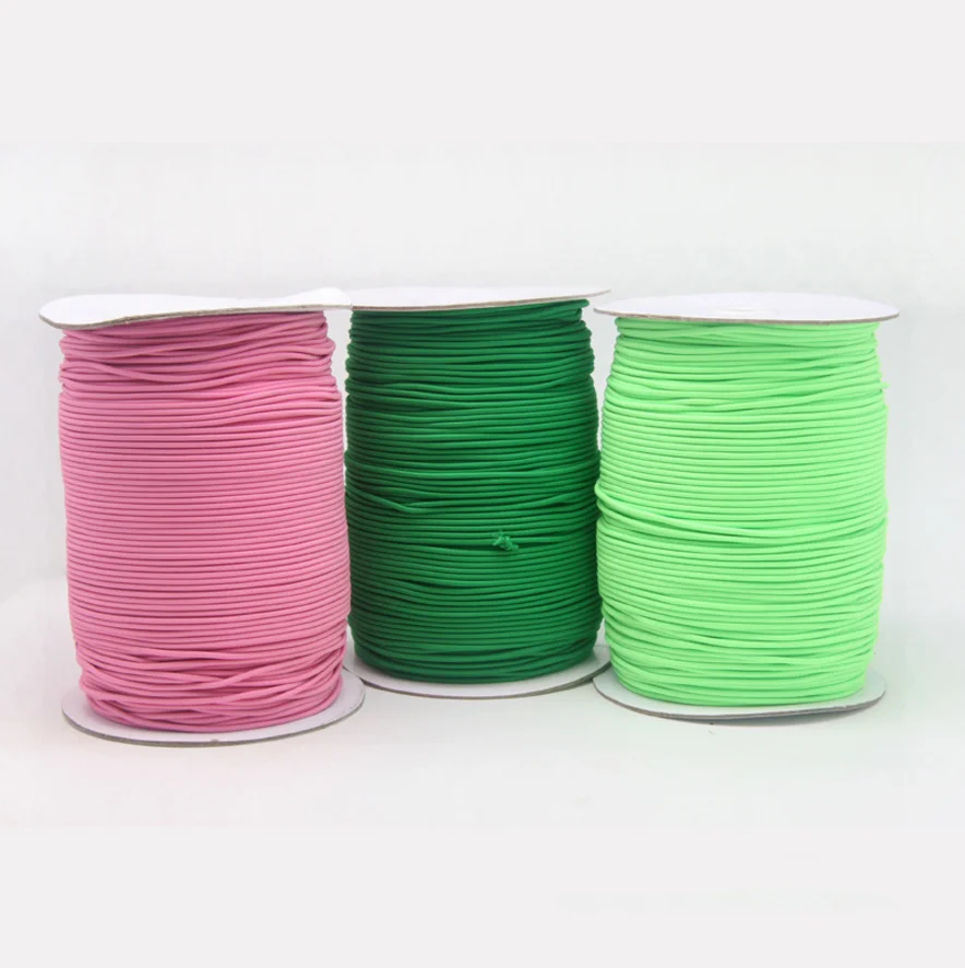 Factory Supplies Sufficient 2mm Round Elastic Cord WIth  Favorable Price
