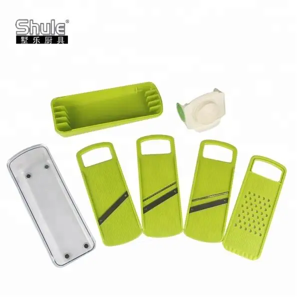 Hot Selling Kitchen Multifunctional Vegetable Slicer and Fruit Mandolin Slicer Sets (4 in 1) with LFGB