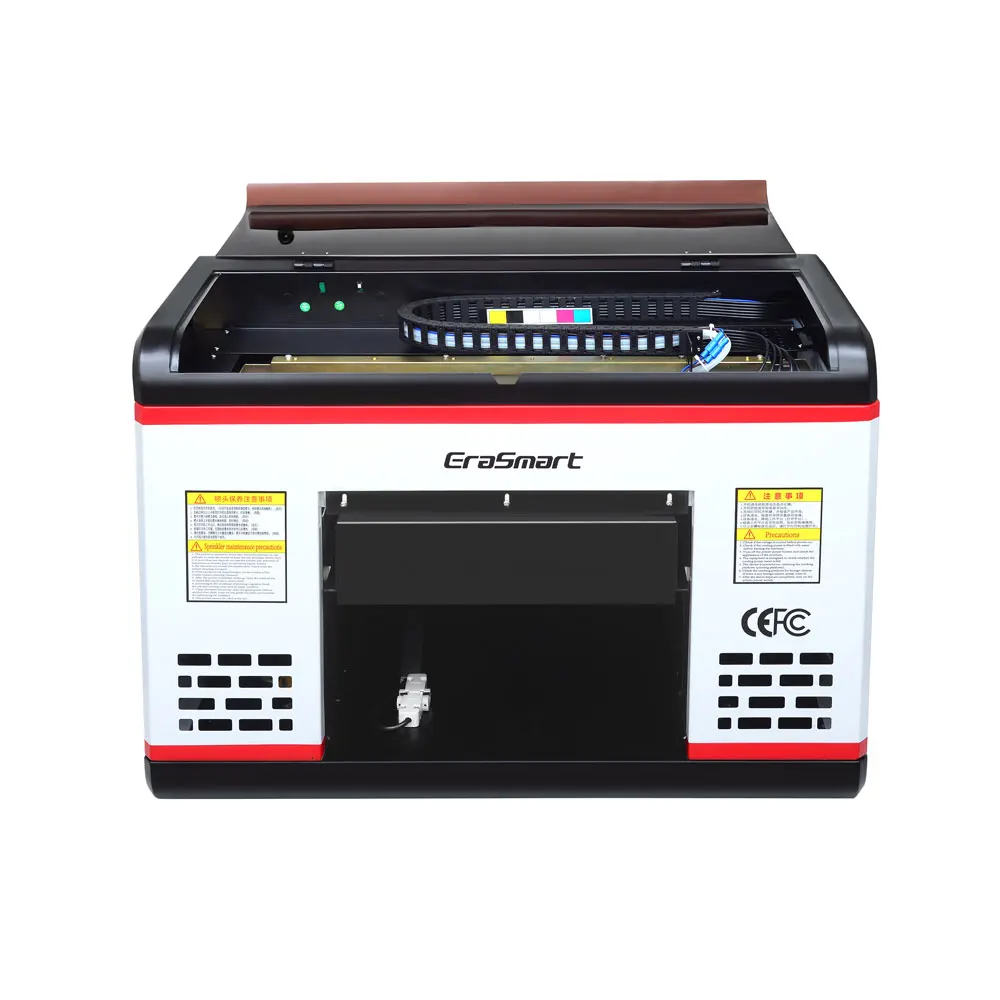 UV Ink Varnish 3D Emboss A3 Flatbed Digital Led UV Inkjet Printer For Glass Bottles