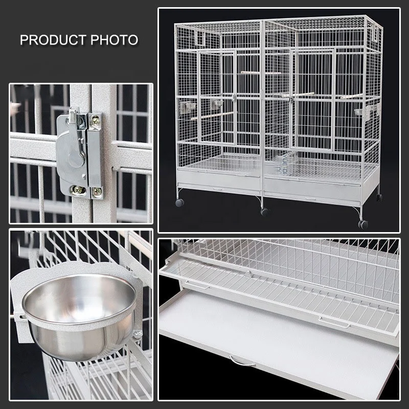Factory customization wholesale bird cages parrot big bird cage breeding birds