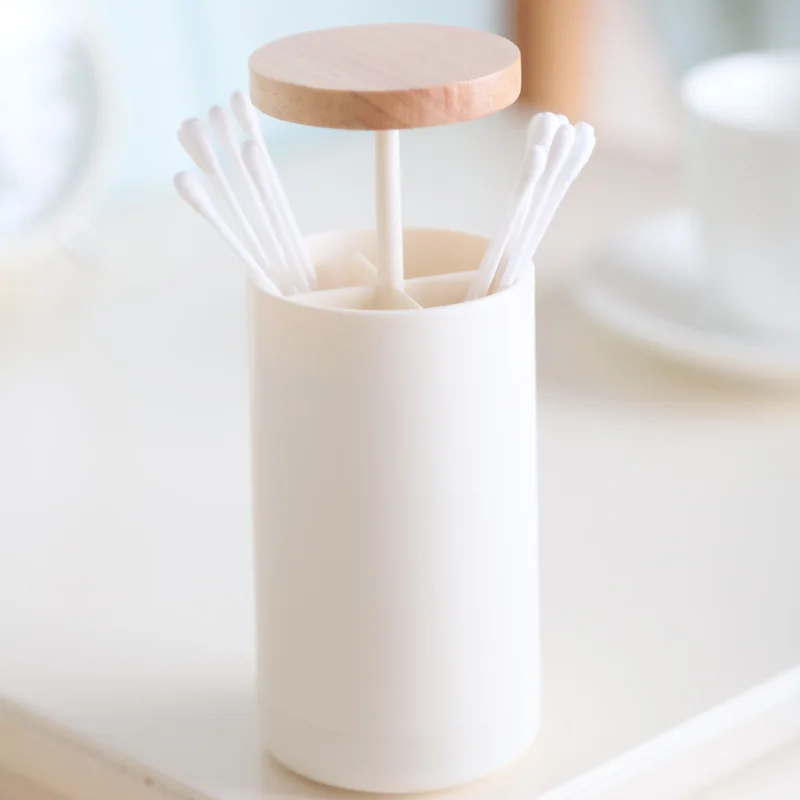 Toothpick Holder Tablet Press Pop-up Toothpick Receptacle Cotton Swab Container Hotel Home Table Decoration
