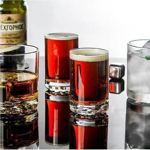 Libbey Glass Strong Classic Thickened Bottom Whisky Glass Cocktail Glasses Tumblers