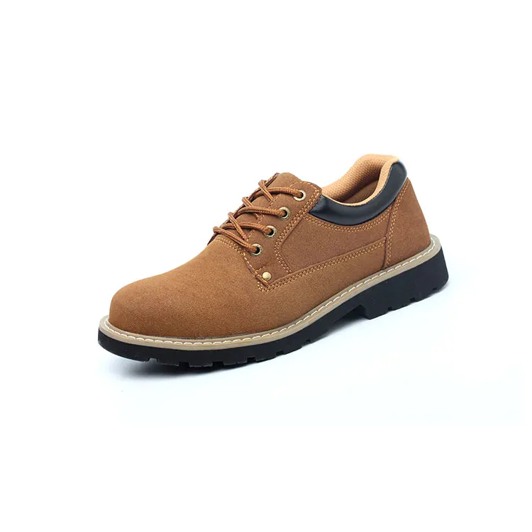 Wear-Resistant Leisure Light Comfortable Office Men Brown Safety Shoes