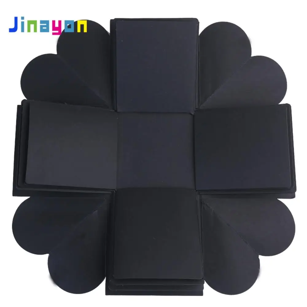 Jinayon оптовая продажа, сюрприз, Подарочная взрывобезопасная коробка «сделай сам», взрывная коробка, бумажная открытка на заказ, бумага для дня рождения/Дня Святого Валентина 12*12*12 см