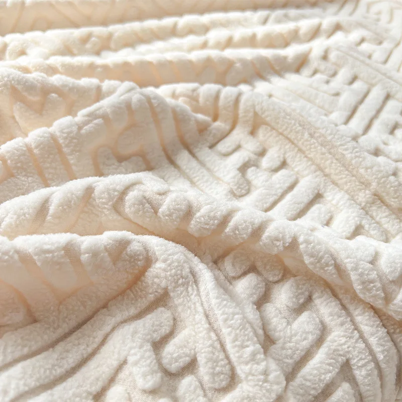 New design knitted jacquard sofa cover brushed elastic 1 2 3 seater soft slipcovers removable cover