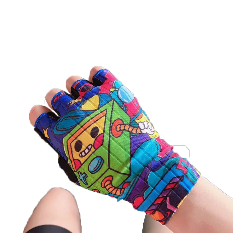 Outdoor Motorcycle Racing Gym Sports Riding Gloves Custom Vibration-Resistant Tactical Half Finger Protect Gloves