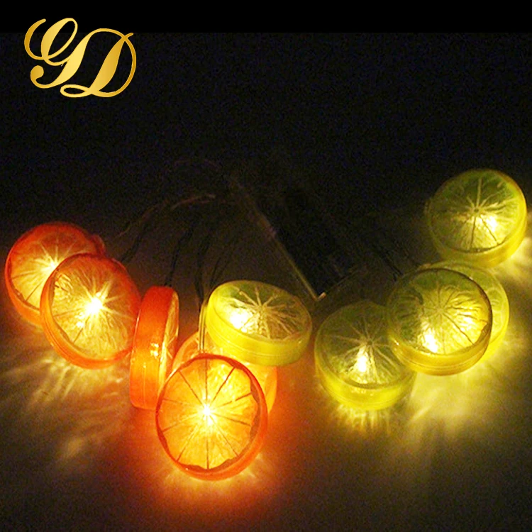 
3M 20LEDs Lovely Yellow Lemon CE RoHS LED String Lights Battery Powered 
