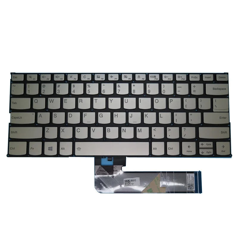Клавиатура для ноутбука Lenovo для Ideapad Yoga 6-13ALC6 Yoga 6-13ARE05, английская, американская, с подсветкой, золотая, Новинка